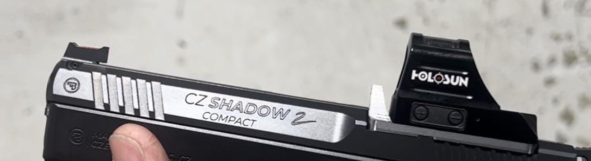 CZ Shadow 2 Optics Ready plate with forward sights | Trijicon RMR footprint