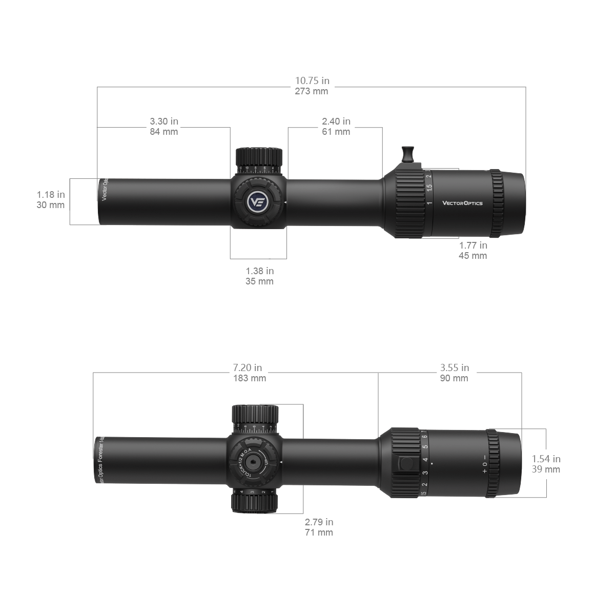 Vector Optics Forester 1-8x24 SFP rifle scope