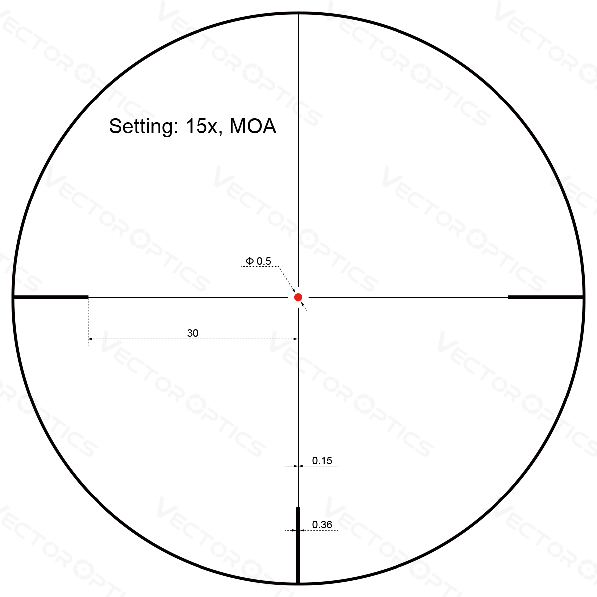 Vector Optics Forester 3-15x50SFP rifle scope