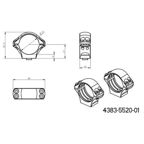 30mm scope rings | long Picatinny QD base